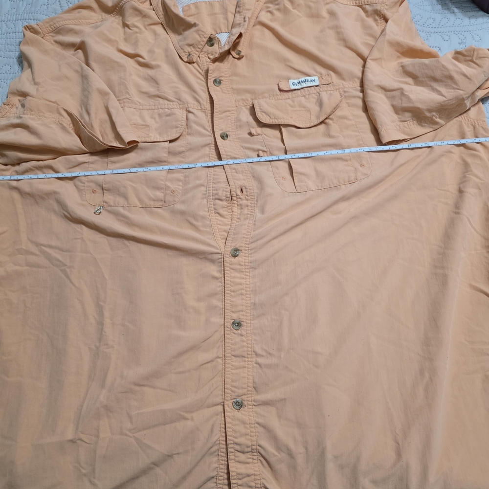 Columbia Men's Short-Sleeve Button-Down Shirt - Peach